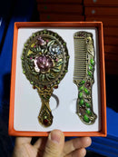 Ole - Small Size Rose Alloy Mirror Set