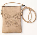 Shine Mark Accessories - Sand - Butterfly Cut Crossbody Bag