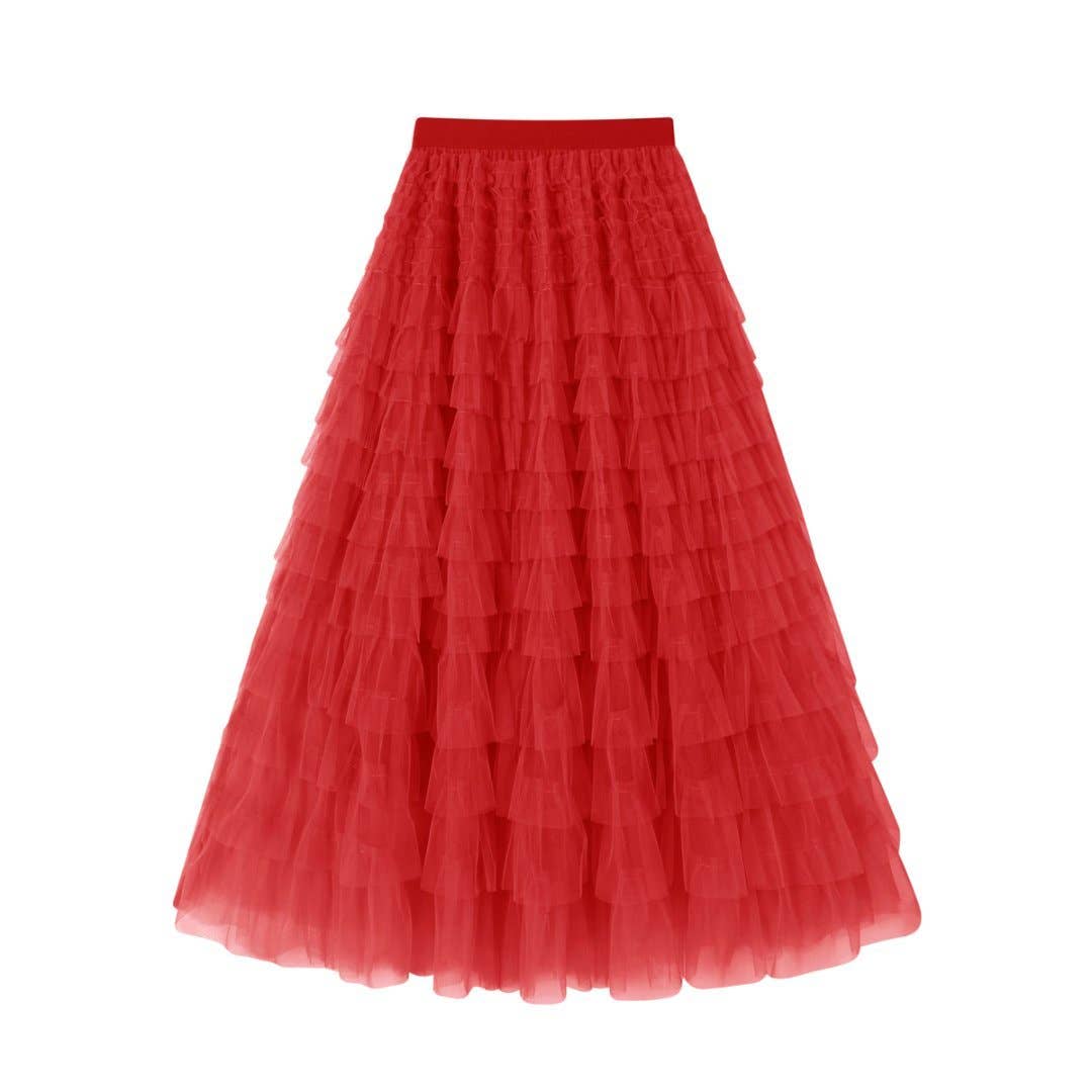 Hope & Sunshine - Mesh Tiered Skirt