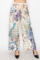 Origami Apparel ~  Lace and Crochet inspired - OLS-4703BG-BIRD FLORAL