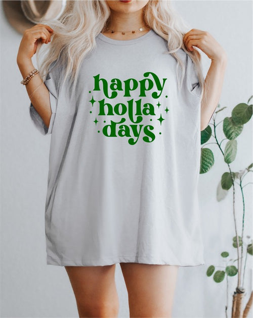 Happy Holla Days Graphic Short Sleeve Tee
