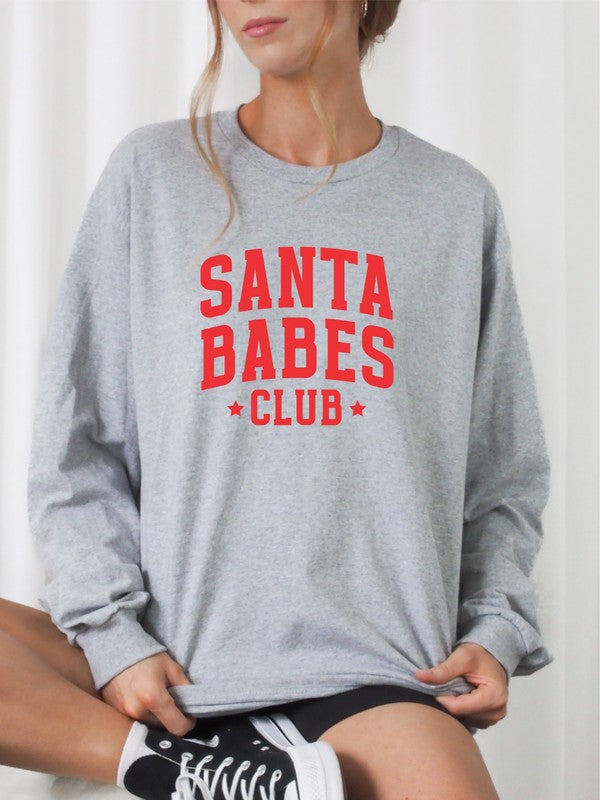Santa Babes Club Graphic Sweatshirt