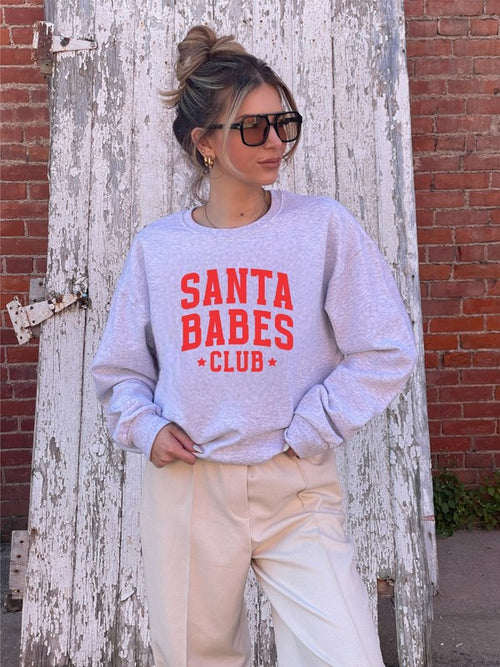Santa Babes Club Graphic Sweatshirt