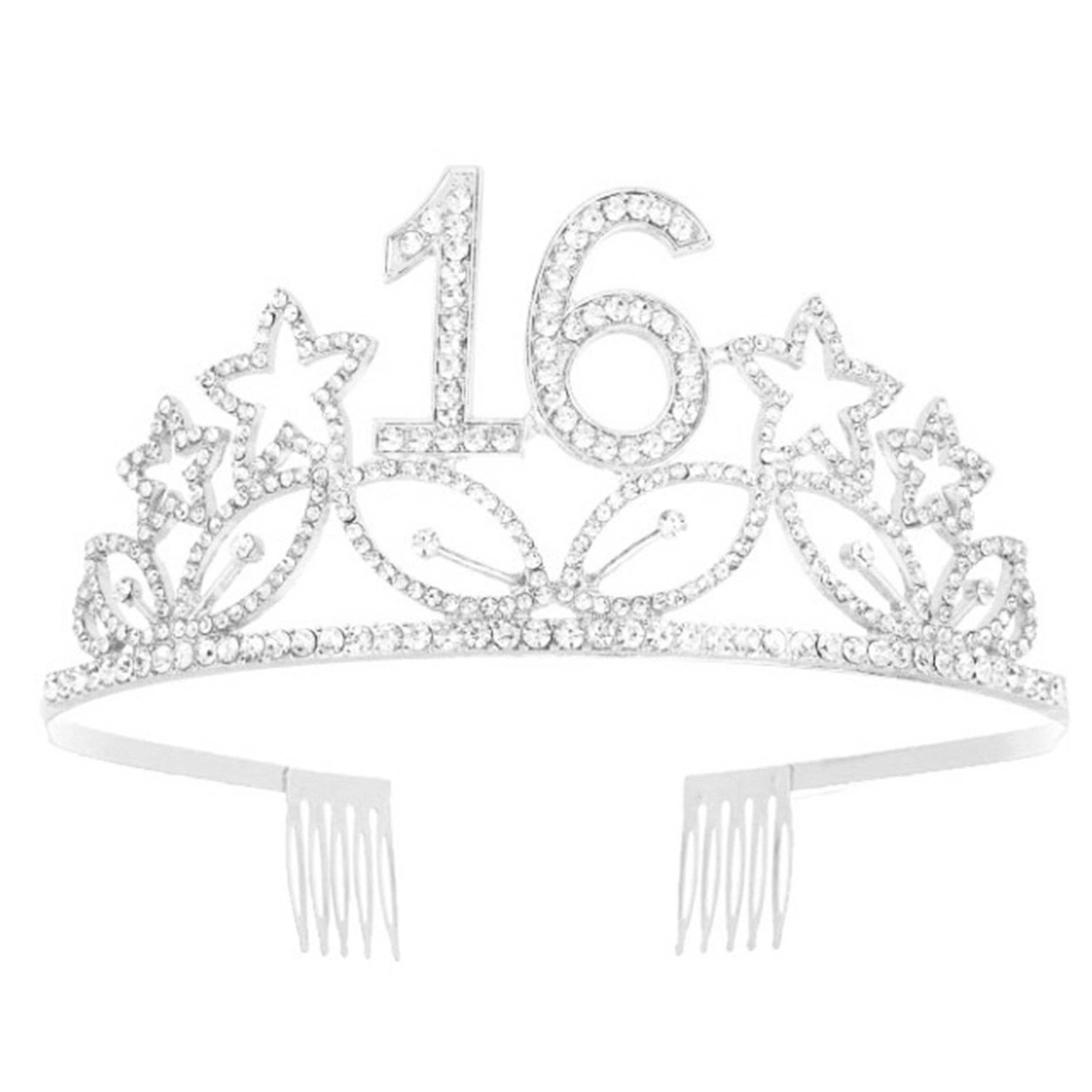 Ole - Birthday Star Rhinestone Crown Headband L3959