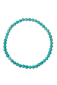 Ole - Crack Turquoise Stone Beaded Stretch Bracelet
