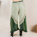 Young Threads - Boho Overdyed Rayon Bellbottom Pants : Gravel / PLUS (XL-1X-2X-3X 1-2-2-1)