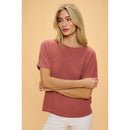 Perseption - VERTICAL YOKE CUFF DOLMAN KNIT SWEATER