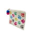 Ole - Colorful Pawprint Beaded Coin Purse