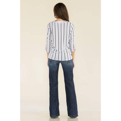 Perseption - FLAT BUTTON FULL PLACKET MANDERINE SHIRT