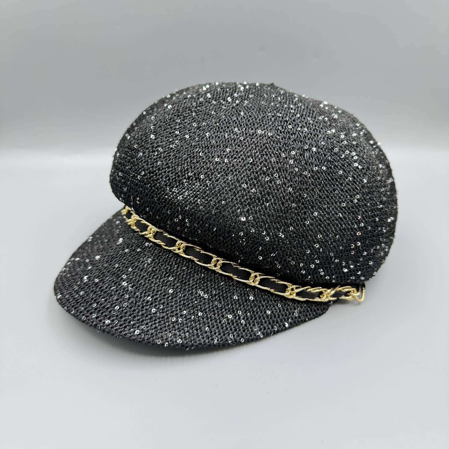 Ole - Sequin Chain Beret Cap