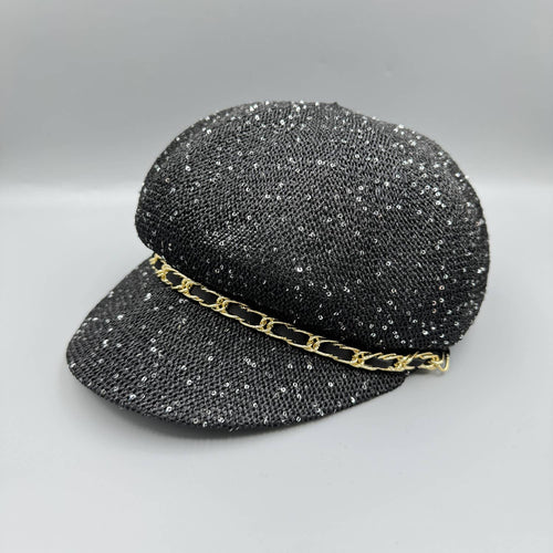 Ole - Sequin Chain Beret Cap