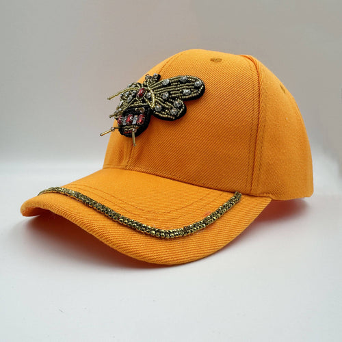Ole - Bee Seed Bead Rhinestone Cap C0798