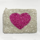 Ole - Heart Beaded Mani Coin Purse