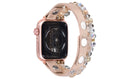ShopTrendsNow - Leopard Calf Leather and Crystal Apple Watch Band