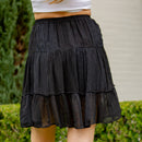 Young Threads - Western Women Mini Skirt - Multi Jacquard Fabrics (Copy)