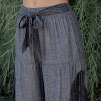 Young Threads - Rustic Bohemian: Side Paneled Patchwork Pants (New Color)