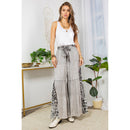 YOUNG THREADS - Woodstock Flair Tiered Bell Bottom Patchwork Pants