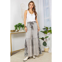 YOUNG THREADS - Woodstock Flair Tiered Bell Bottom Patchwork Pants