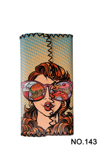 Ole - Glasses Girl Printed Wallet HB0582 - NO.143