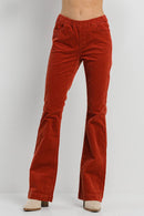Jelly Jeans - Rust Corduroy Pull On Flare