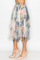 Origami Apparel ~  Lace and Crochet inspired - OLS-4546 BG/DE ROSE: L