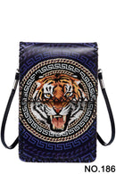 Ole - Tiger Head Printed Crossbody HB0580 - NO.186BL