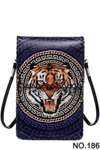 Ole - Tiger Head Printed Crossbody HB0580 - NO.186BL