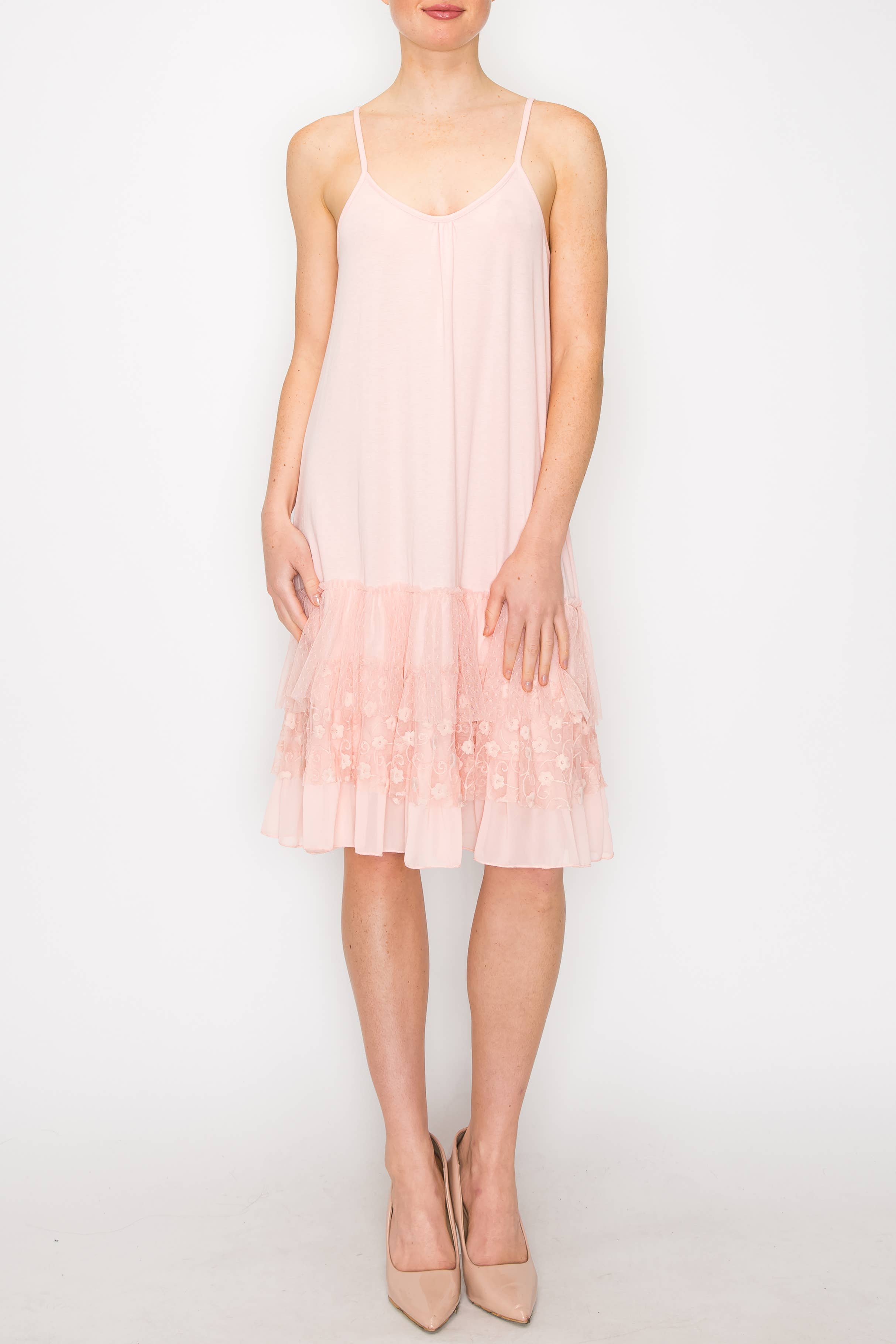 Origami Apparel ~  Lace and Crochet inspired - OLS-4672PINK