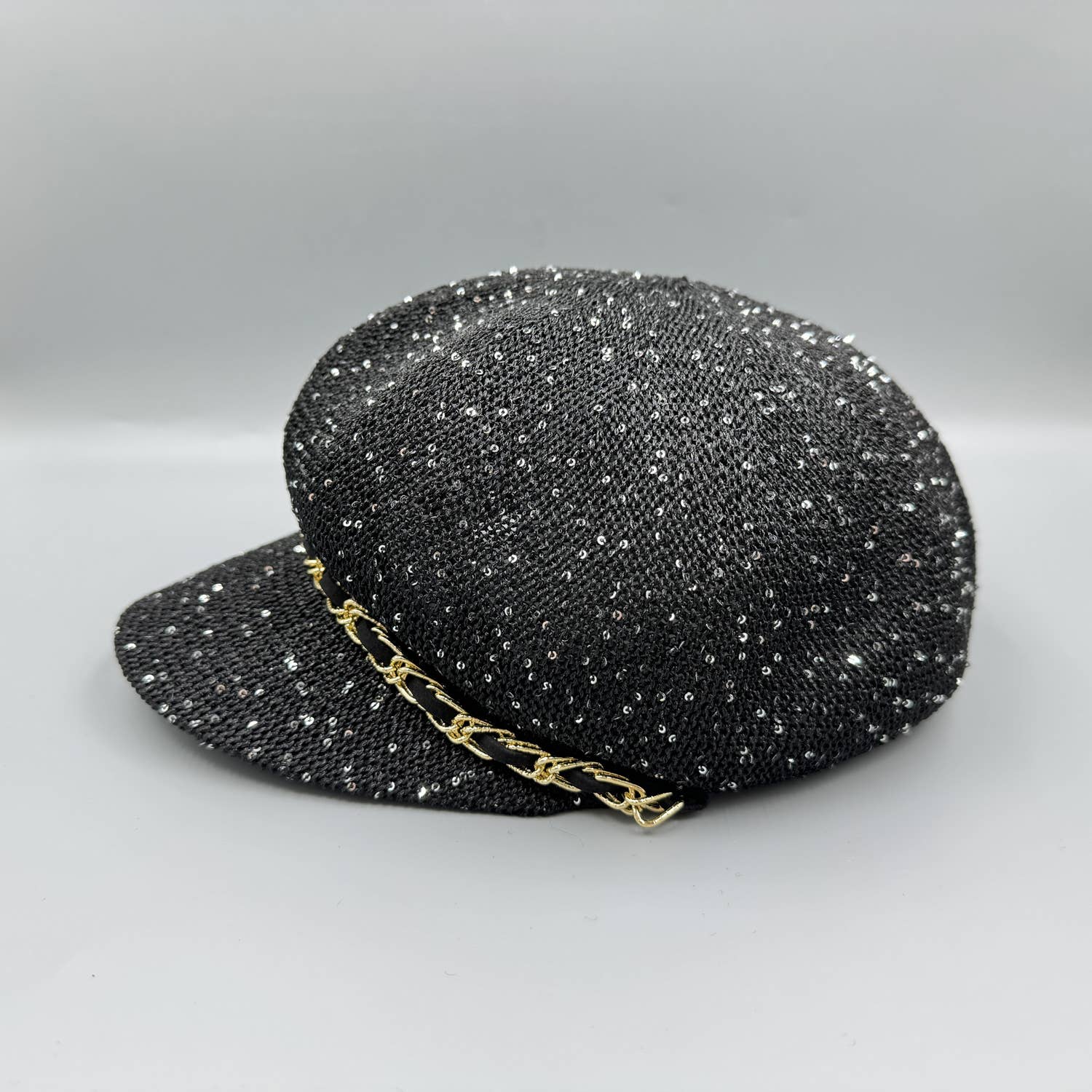 Ole - Sequin Chain Beret Cap