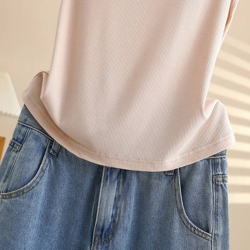 Hope & Sunshine - Ribbed Modal Padded Camisole Tank Top