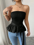 Hope & Sunshine - Solid Color Strapless Tube Top