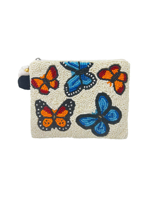 Ole - Butterflies Beaded Coin Purse LAC-CP-1123