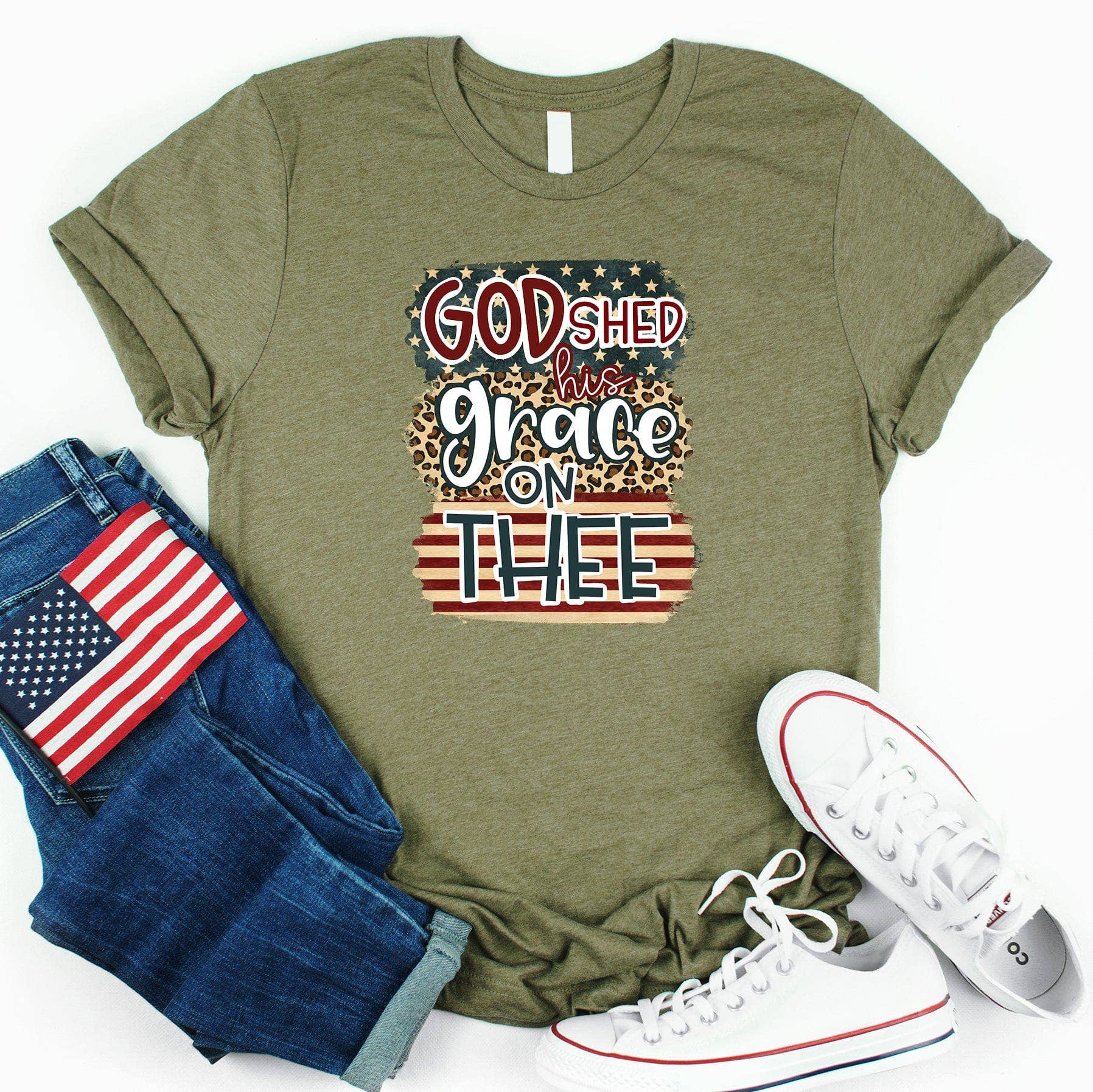 Love in Faith - God Shed His Grace Tee