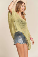 Madelyn - LESW3218 - FISHNET PONCHO COVER UP