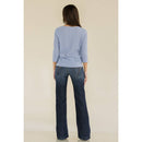 Perseption - LACE UP GROMMENT BANDED BOTTOM DOLMAN TOP