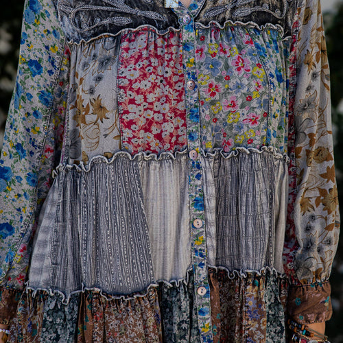 Young Threads - Limited Edition Sweater Knit Jhabla Top with Graceful Tiers