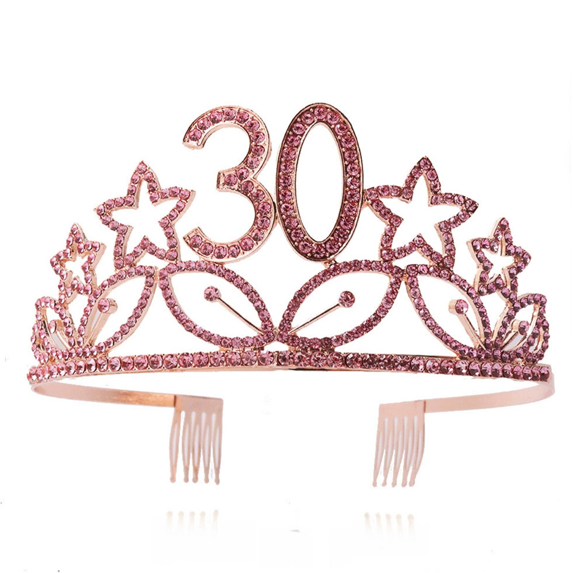 Ole - Birthday Star Rhinestone Crown Headband L3959