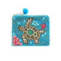 Ole - Sea Turtle Beaded Coin Purse LAC-CP-1403