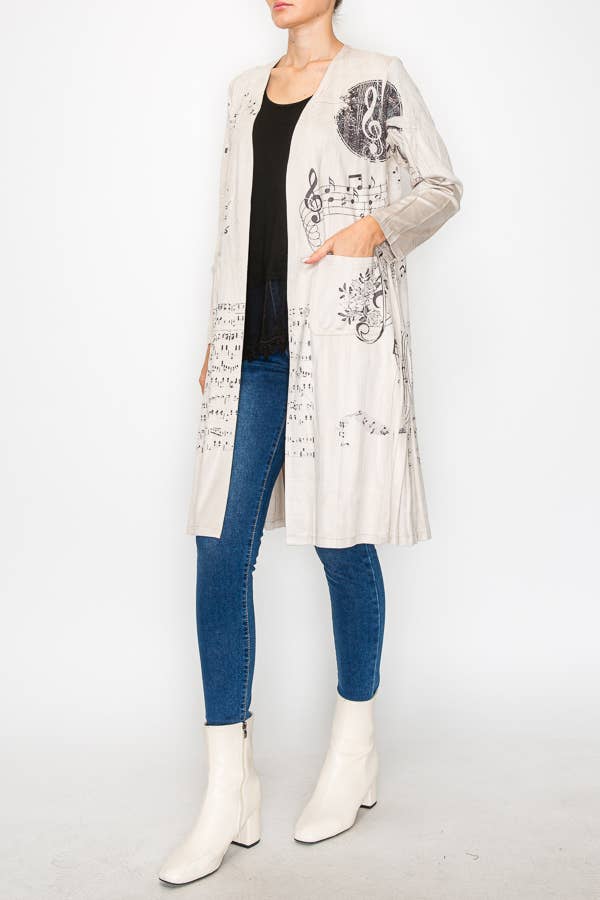 Origami Apparel ~  Lace and Crochet inspired - OLS-4731BG-BK SCALE