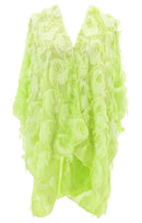 JC Sunny Fashion - 11 Colors-Fringe Feather Detailed Lightweight Eyelash Kimono