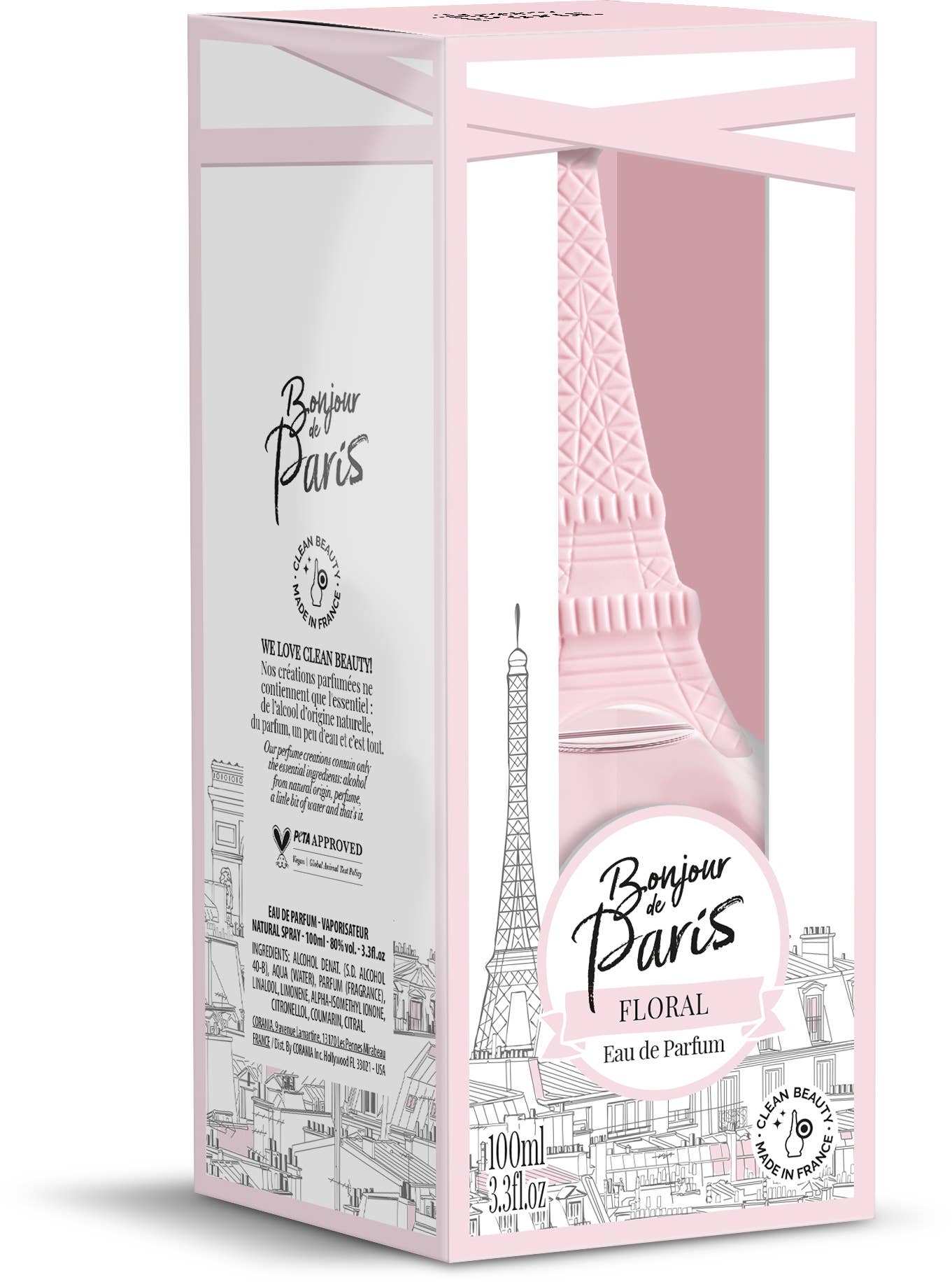 Bonjour de Paris - Eau de Parfum - Floral - 3.3 oz (100ml)