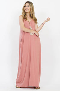 42POPS - `.42pops Maxi Dress w/ adjustable strap & pockets