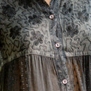 Young Threads - Women’s Mexican Embroidery Blouse - Gathered Waist Shirt