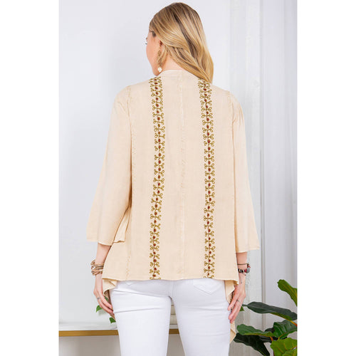 Young Threads - Bohemian Elegance: Stonewashed Rayon Kimono