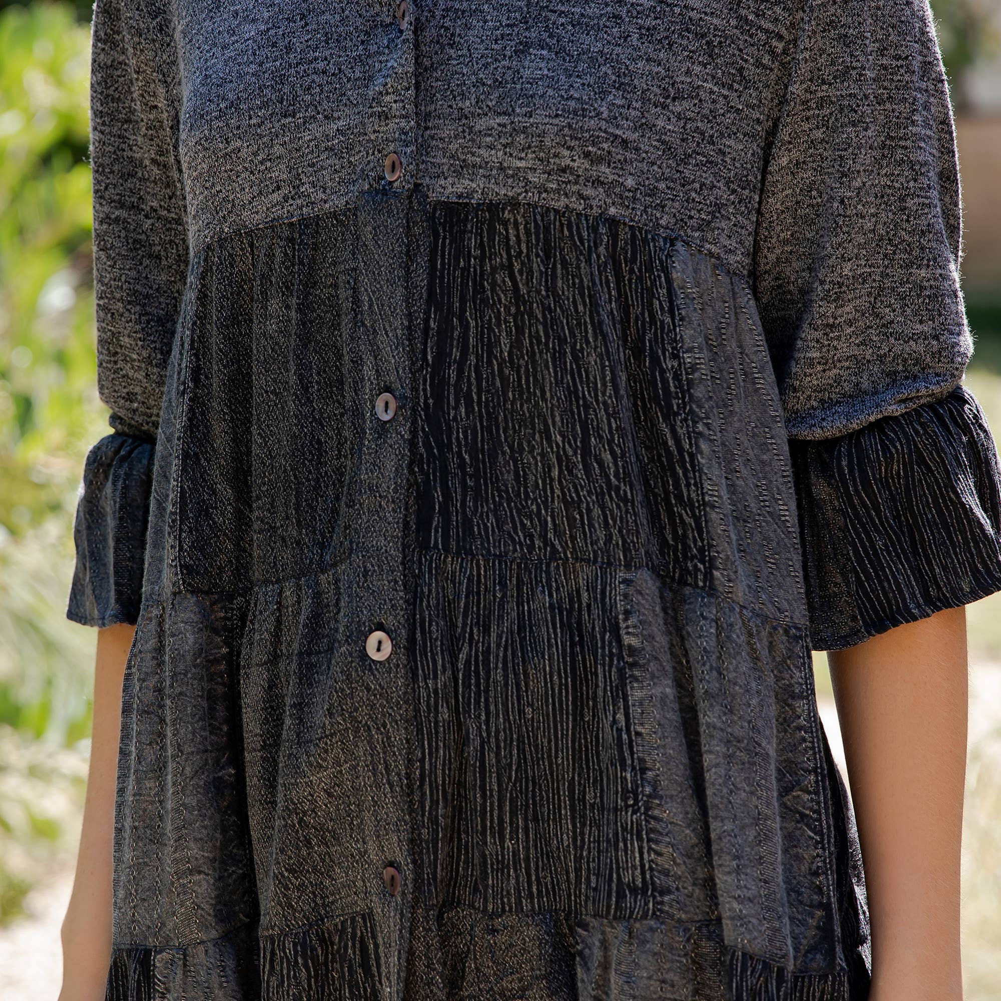 Young Threads - 3/4 Ruffle Sleeves Western Blouse Top (New Color)