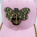 Ole - Bee Seed Bead Rhinestone Cap C0798