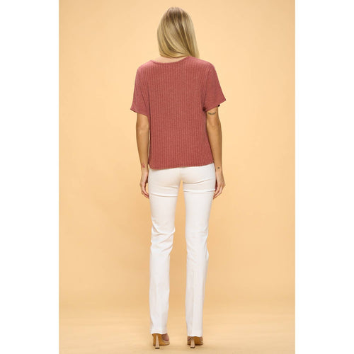 Perseption - VERTICAL YOKE CUFF DOLMAN KNIT SWEATER