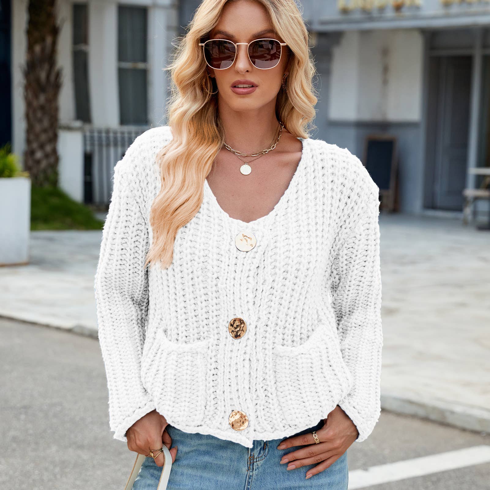 Hope & Sunshine - Chunky Knit Cardigan