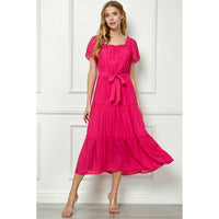 Winslow Collection - RUFFLE TIERED CROPPED MAXI WITH LINING Y9504114
