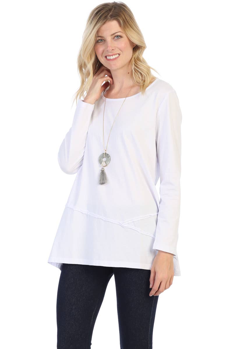 Focus Fashion - Supima Cotton Long Sleeve Tunic-SC103